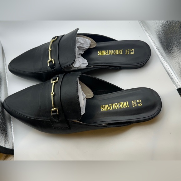 DREAM PAIRS Flat Mules Pointed Toe Backless Loafer - Picture 7 of 14